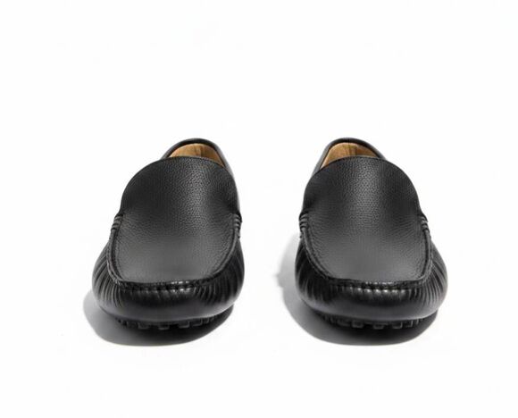 NWOB BELVEDERE STUDIO Esteban Brazilan Made Black Leather Loafers Size 12M main image 7